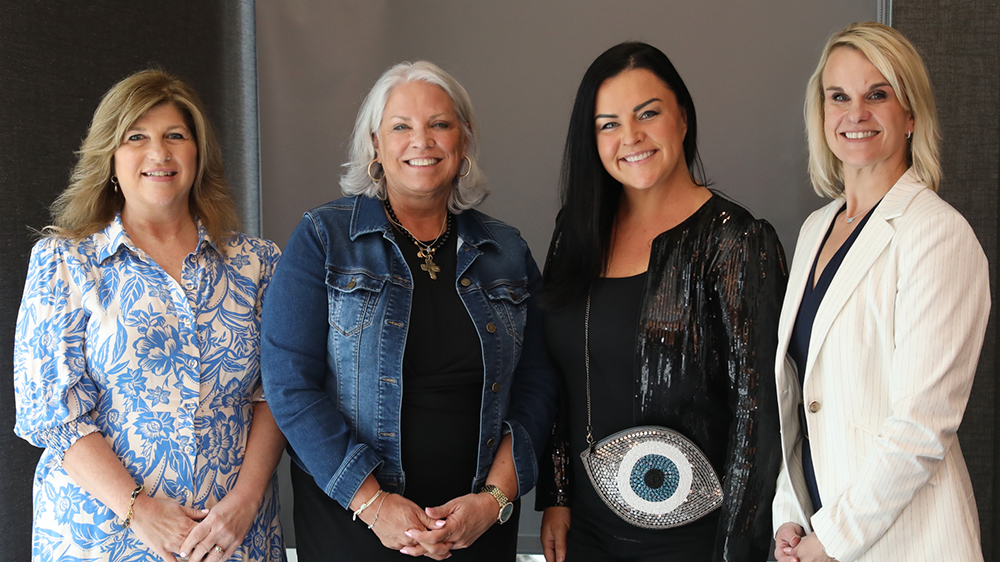 Deborah Davis, Patti Barkey, Hayley Boling, and Carrie Jacobs